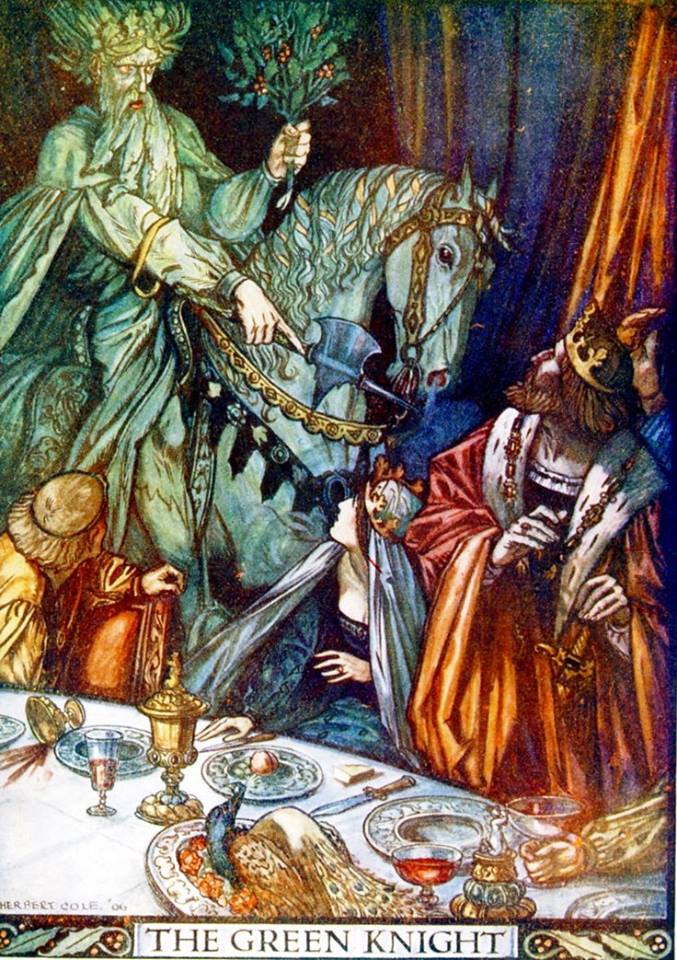 the eclectic book gatherer a christmas scene from sir gawain and christmas knights