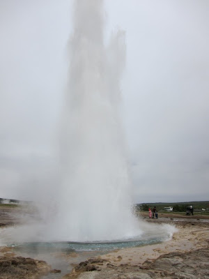 Strokkur Geiser Erupting, Iceland