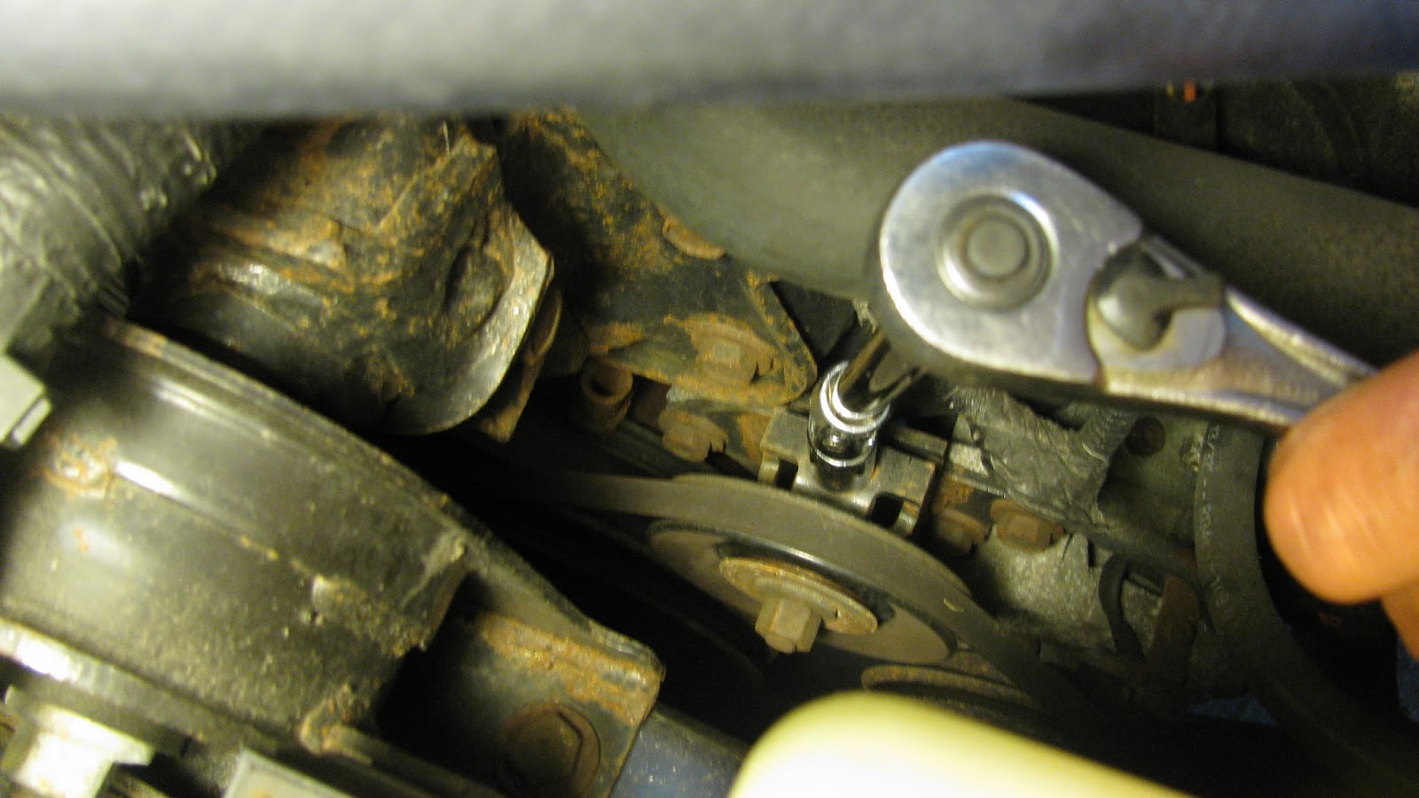 The Original Mechanic Replacing the serpentine belt on a 3.0L Dodge