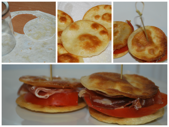 Canapes Con Tortillas De Trigo
