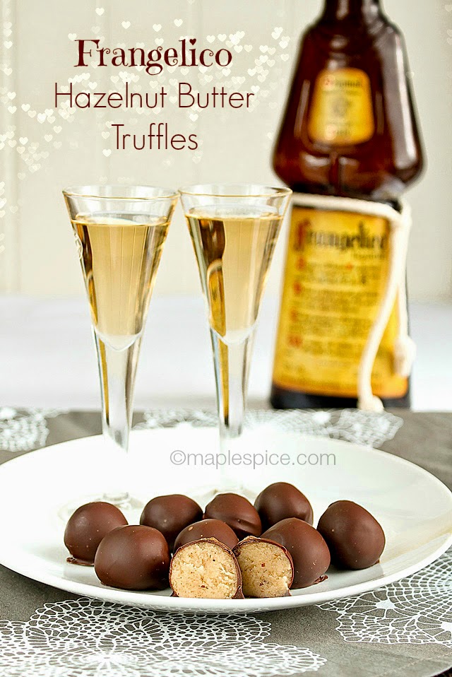 Frangelico Hazelnut Butter Truffles - vegan recipe