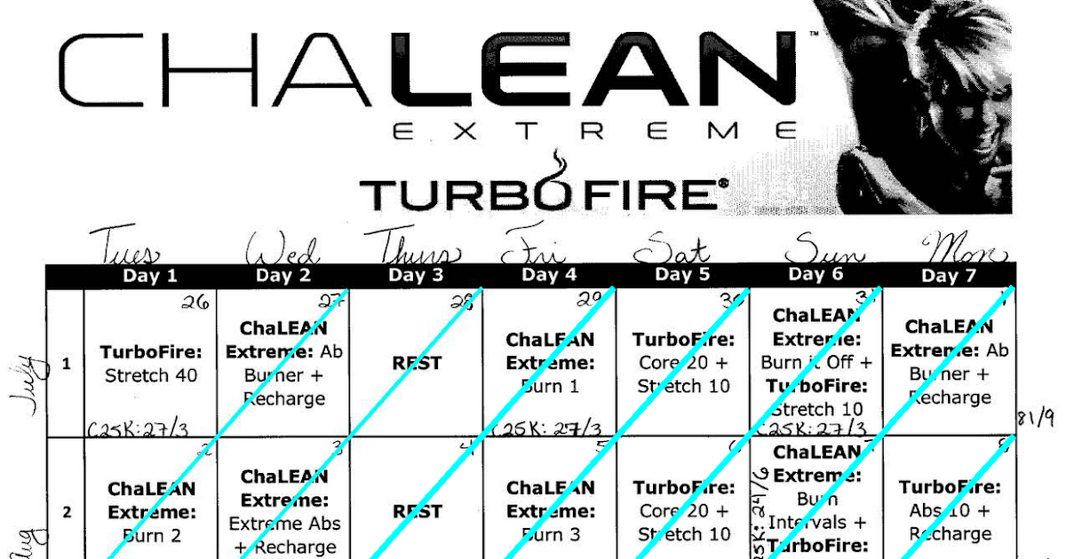 Bride on the run! &quot;TurboLean&quot; Schedule