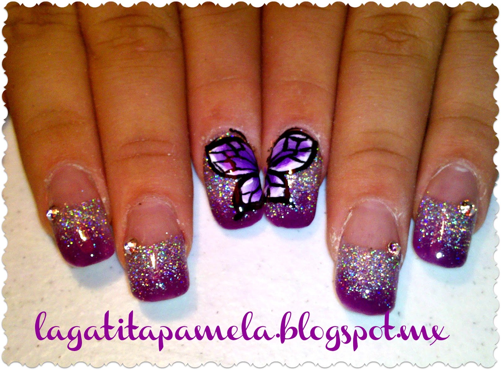 Uñas decoradas con esmalte - uñas decoradas 2014 - YouTube
