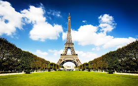 Eiffel Tower Paris Green Parks Sky HD Wallpaper