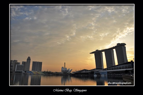 marina bay, marina bay sand, singapore flyer, singapore, olympic walk, merlion statue, singapore morning view
