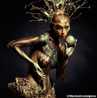 Artistic Female Body Painting