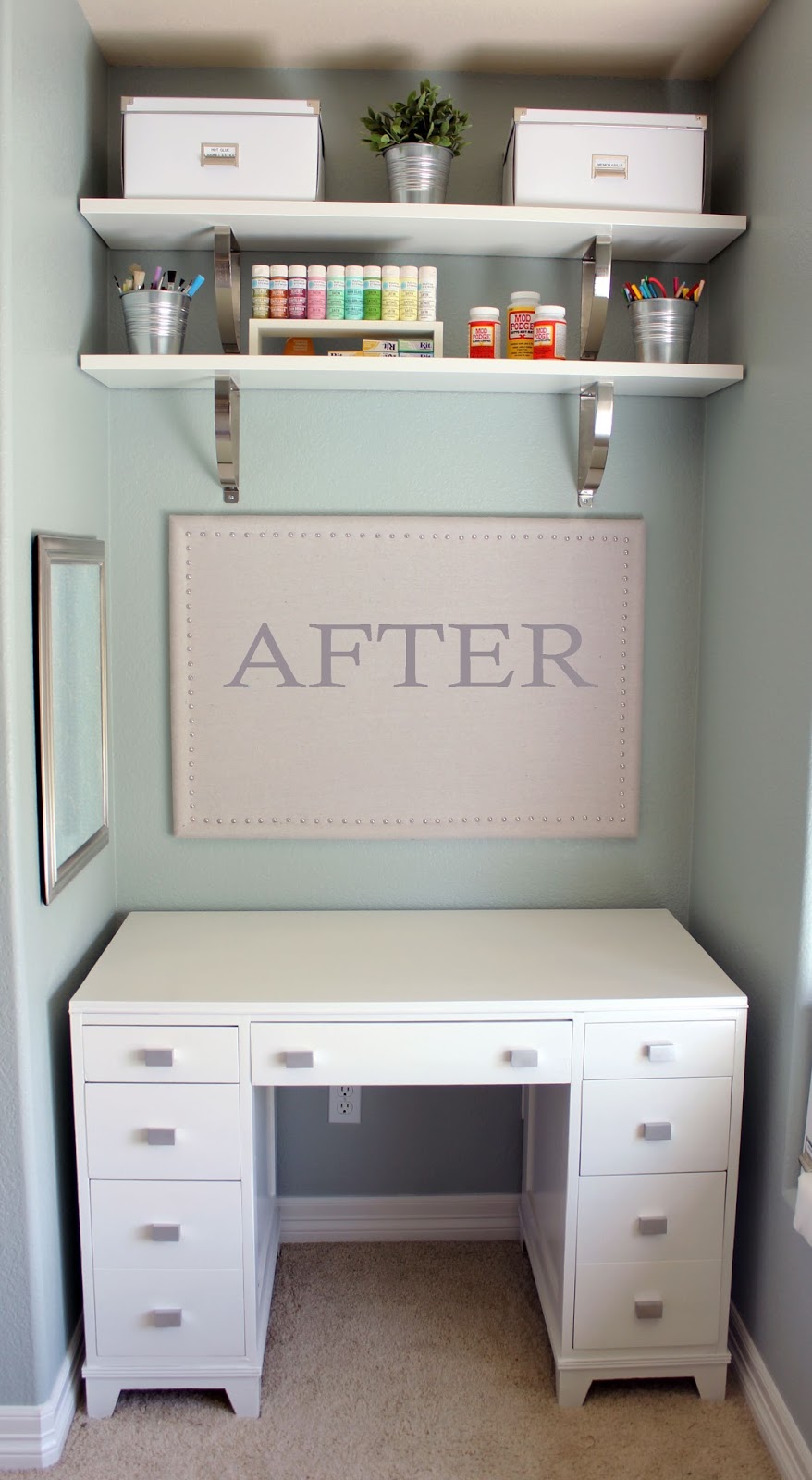 2nd Story Sewing DIY Linen Bulletin Board with Nailhead Trim