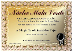 Certif. Curso de Pajelança e Jurema