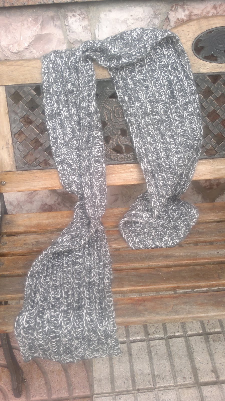 bufanda al crochet para hombre