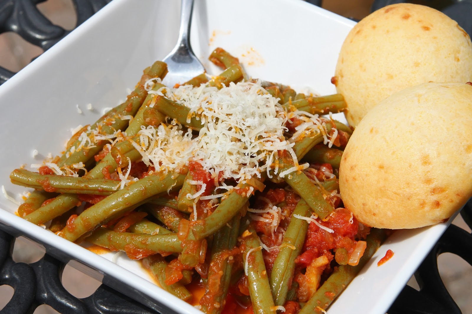 Gluten Free Alchemist Green Beans Cooked in Tomatoes