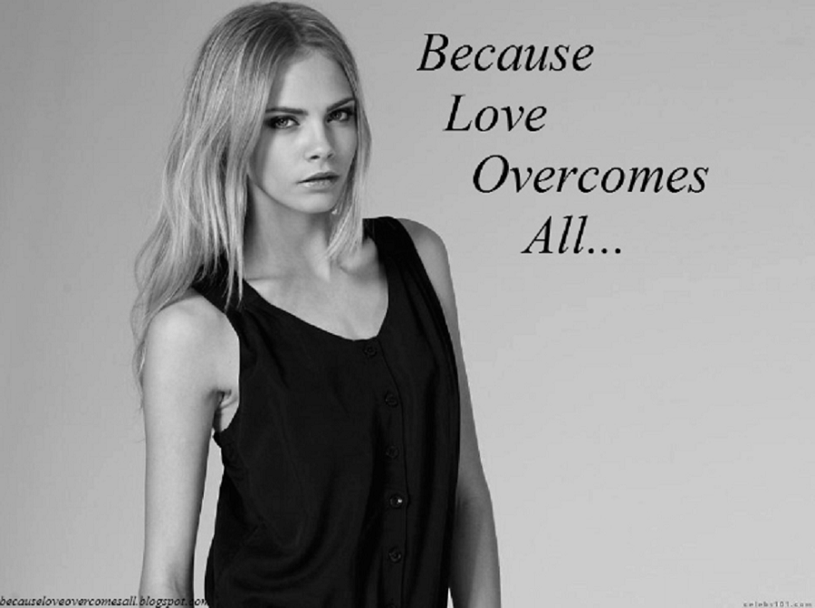 Because love overcomes all....♥