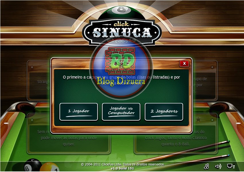 Dizuera: Jogo de sinuca 2: dica de site