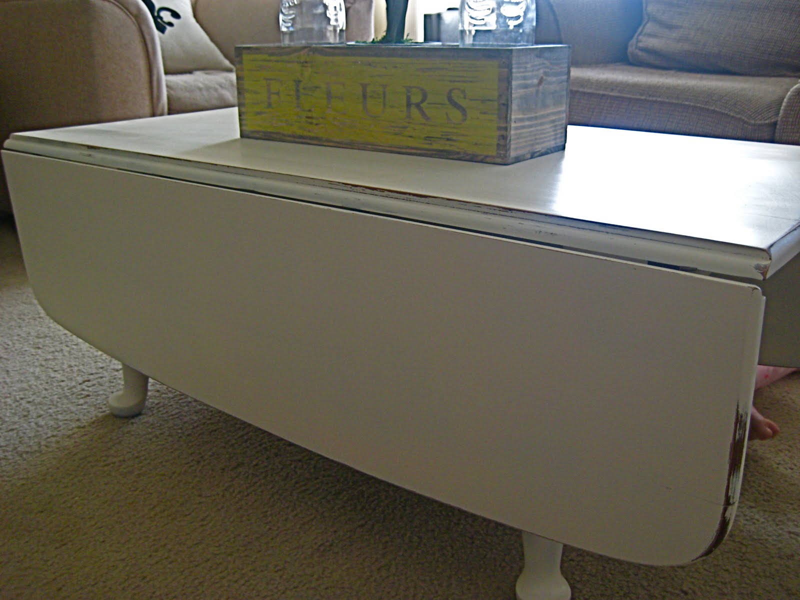 A Cozy Cup of Tea Vintage Drop Leaf Coffee Table