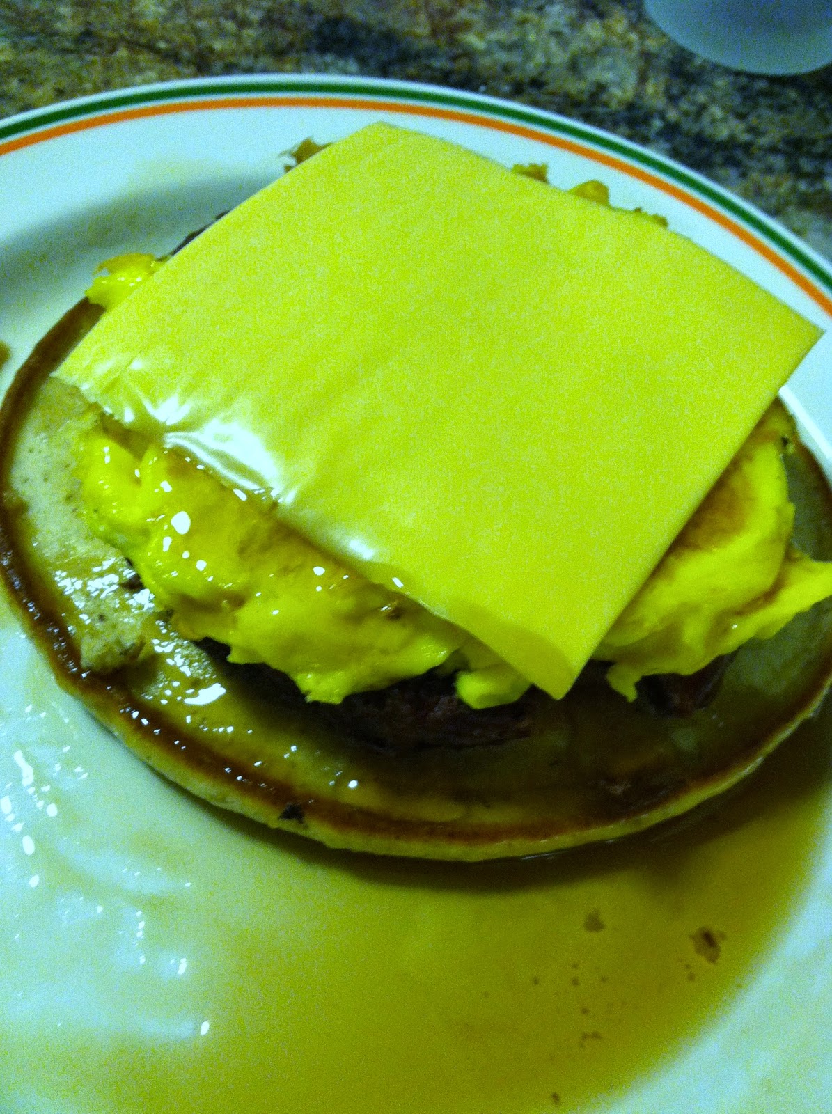 Budget Epicurean Breakfast Pancake Burger