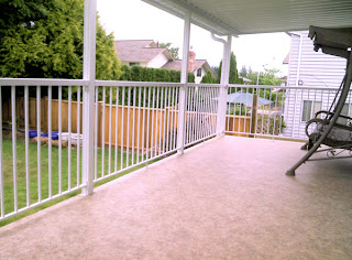 deck protected with Duradek vinyl membrane