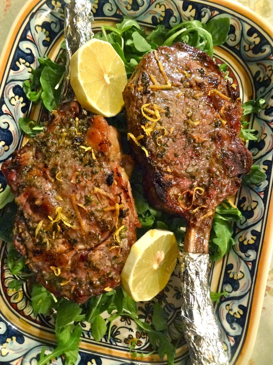 Scrumpdillyicious Veal Chops with TuscanStyle Marinade