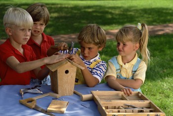 woodworking young children