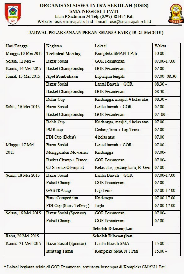 Rundown Acara Lomba Mewarnai - Ada Lomba