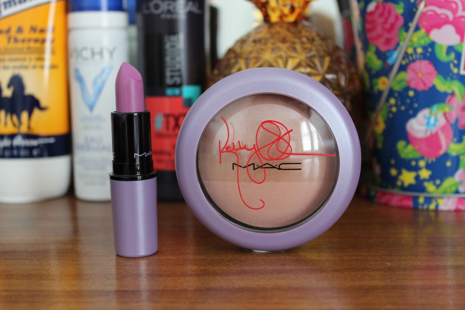 MAC Kelly Osbourne Dodgy Girl lipstick and mineralise skin finish