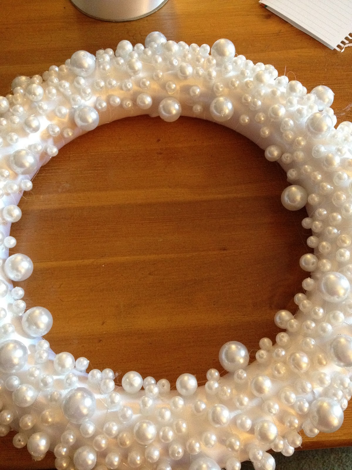 Our Love Nest DIY Decorative Pearl Wreath