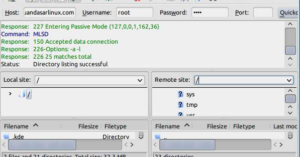 linux filezilla install