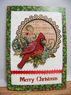 Christmas card with deer by thereimaginedpast on etsy, $5.00 Cher-ing Paper Memories: Quick Papier Tole Christmas Cards