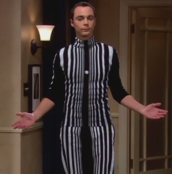 Sheldon Cooper’s Doppler Effect costume.