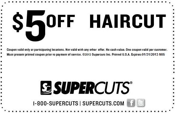 Supercuts Coupon 2013: Save $5 Off Any Haircut