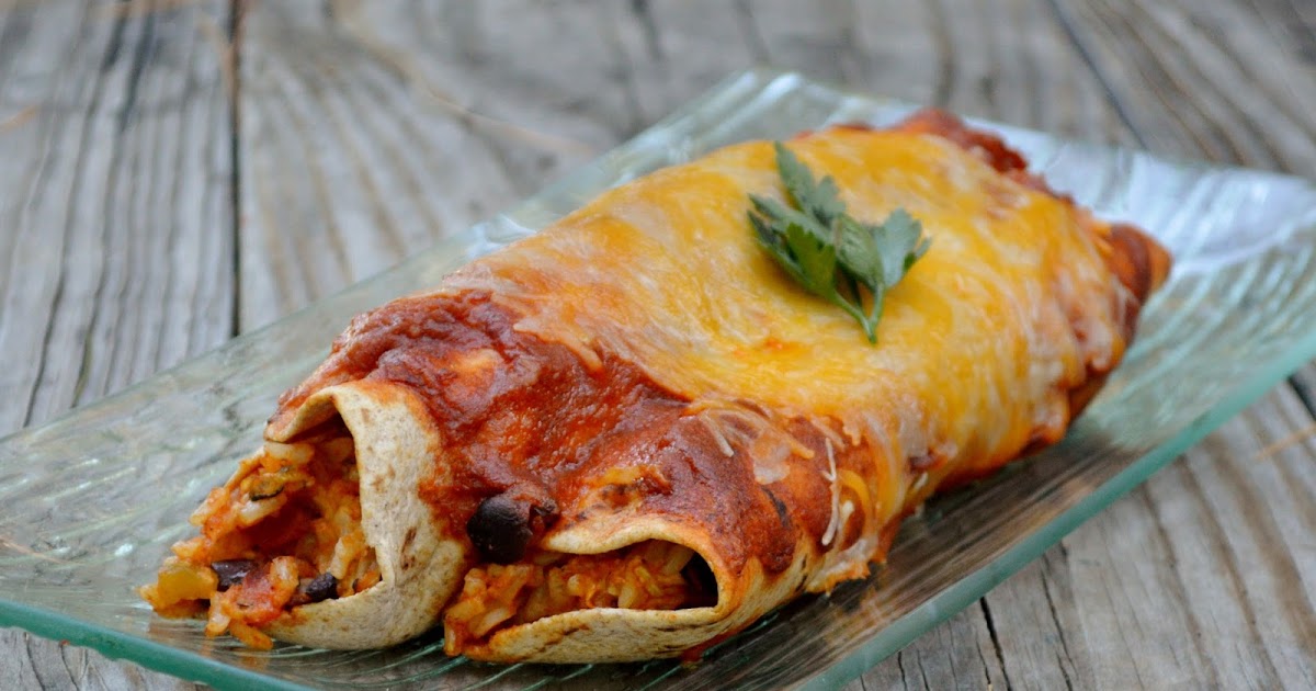 Black Bean and Rice Enchiladas