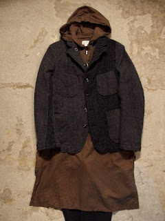 FWK by Engineered Garments "Long Bush Shirt in Olive Brushed Twill" Fall/Winter 2015 SUNRISE MARKET