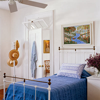 Coastal Living nautical guest bedroom