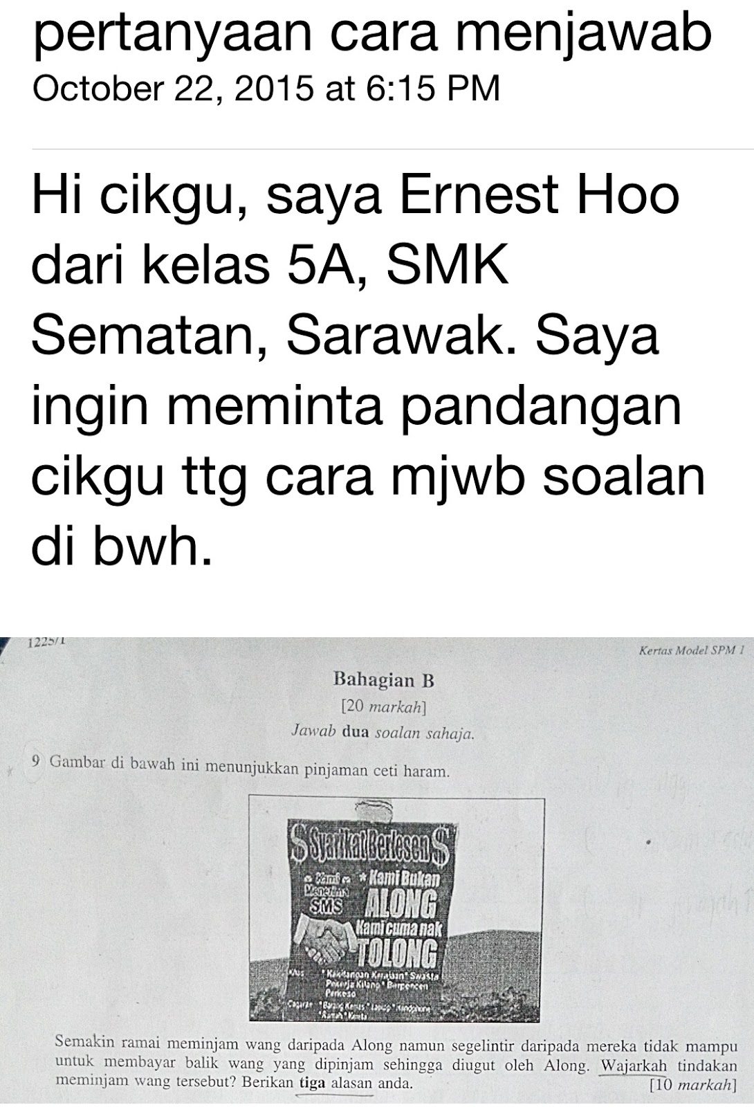 LAMAN BLOG PENDIDIKAN MORAL Sesi Q & A  Cara Menjawab Bentuk Soalan