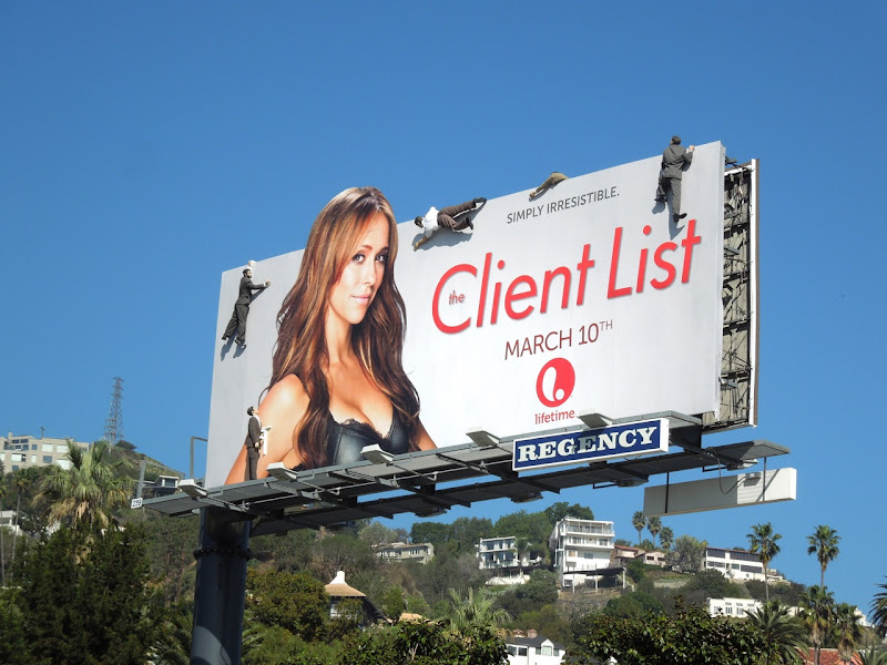 Jennifer Love Hewitt The Client List season 2 mannequin billboard Jennifer Love Hewitt The Client List 2 mannequin billboard