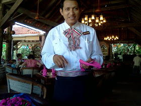 Waiter Wearing Traditional Mexican Costume