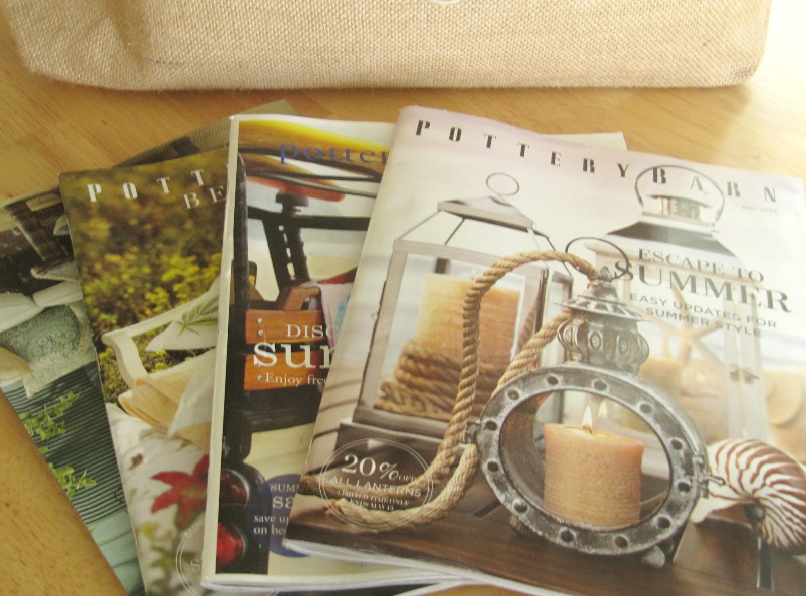Pottery Barn Summer Catalog The Wicker House