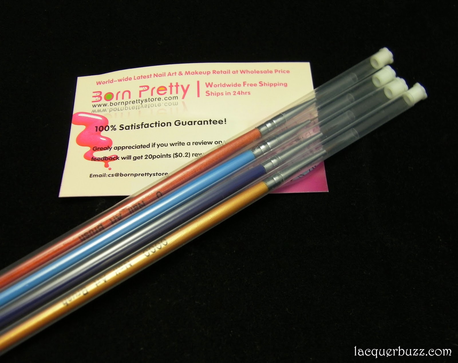Lacquer Buzz Born Pretty Store Nail Art Brush Kit Review