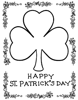 shamrock coloring pages, kids coloring pages