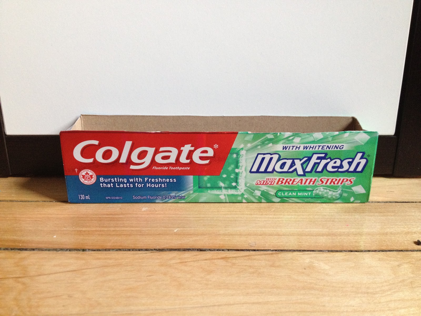 Oh boy, another upcycle! DIY Toothpaste holder