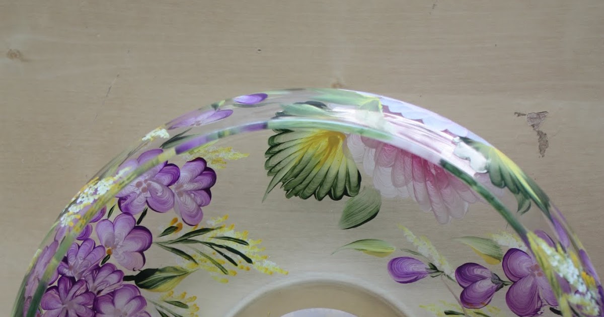 crazy for colors! One Stroke Enamel on glass painting...