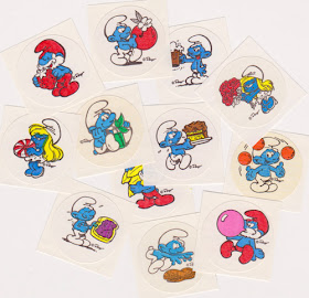 Chocolate Excellent Scent Vintage 80s Matte Smurf Scratch /& Sniff Stickers