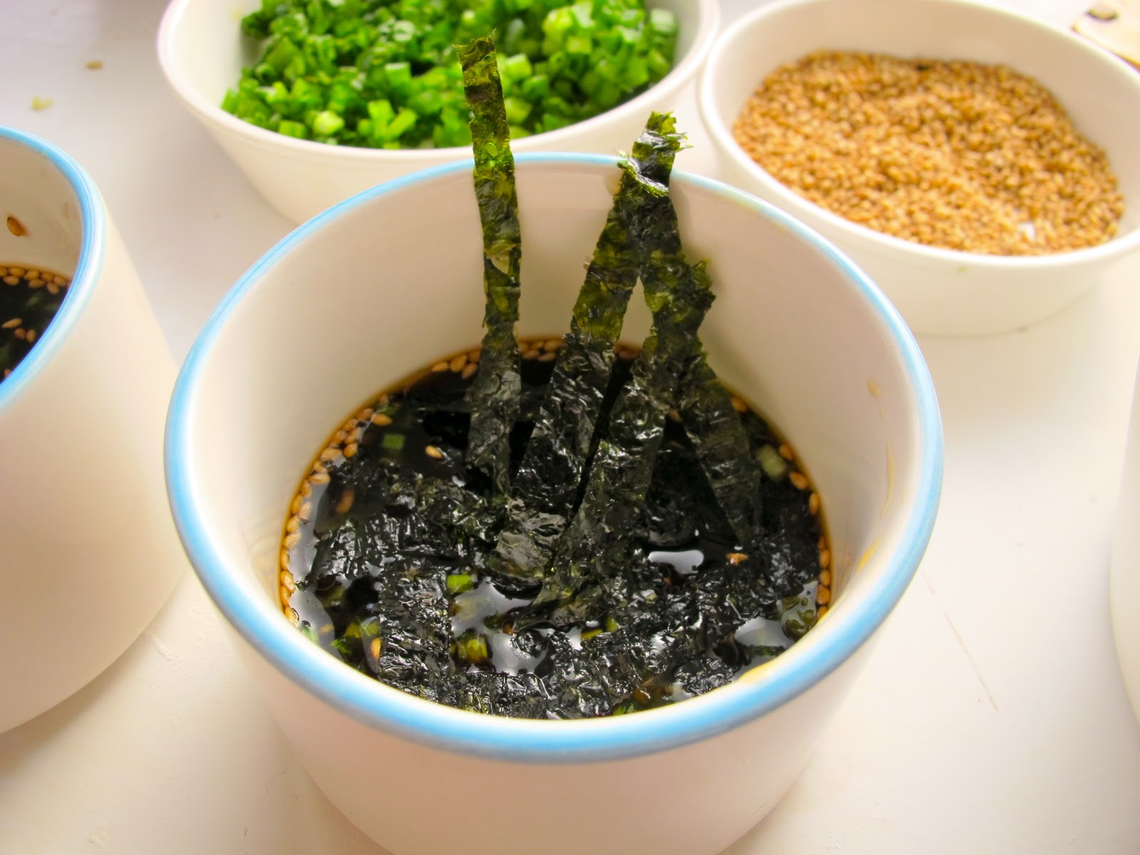Knifing Forking Spooning Cold Soba Noodles with Dipping Sauce (Zaru Soba)