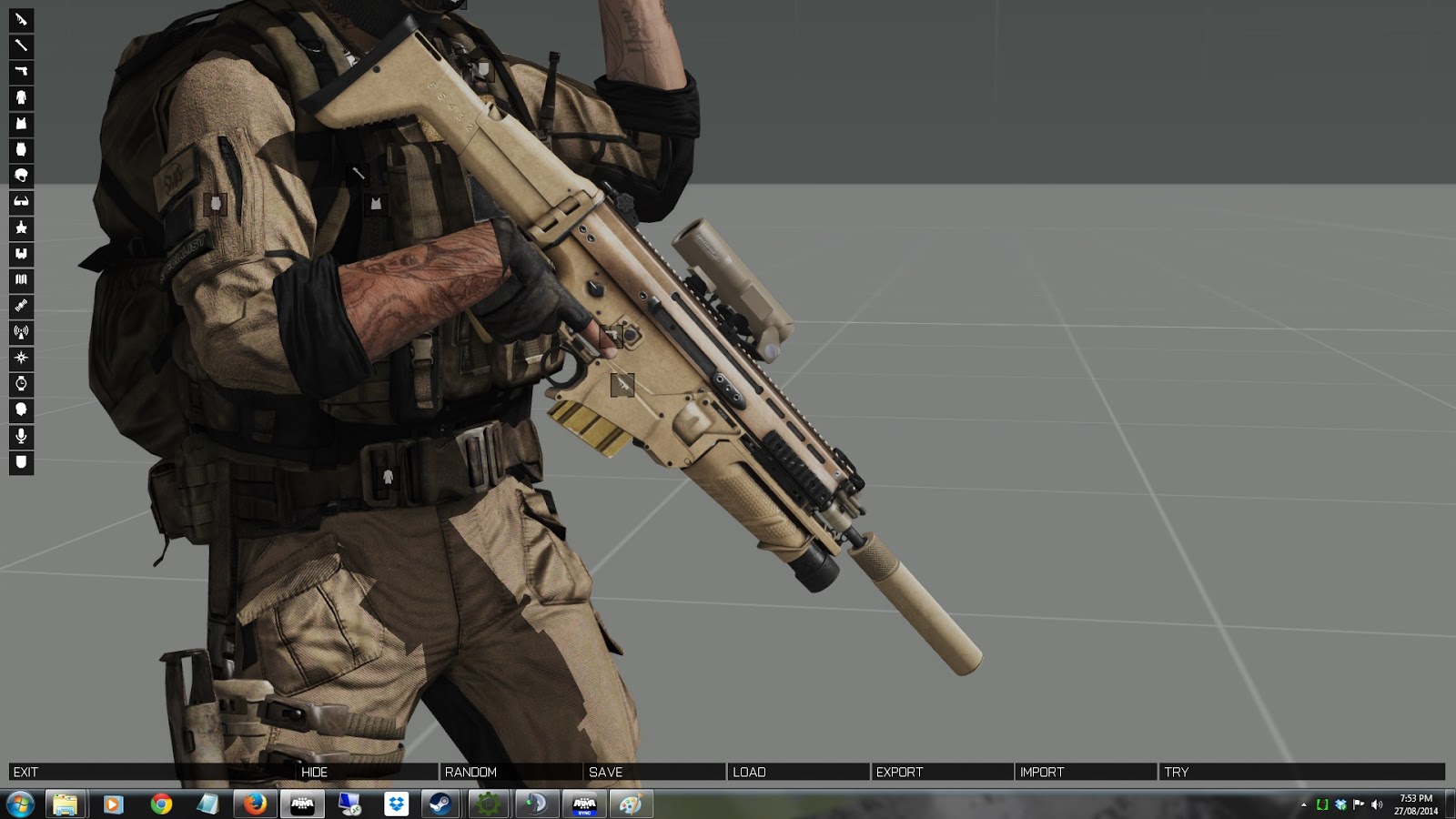 Arma 3 へ複数の武器を追加する Specialist Military Arms MOD で SCAR EGLM が開発中 弱者の