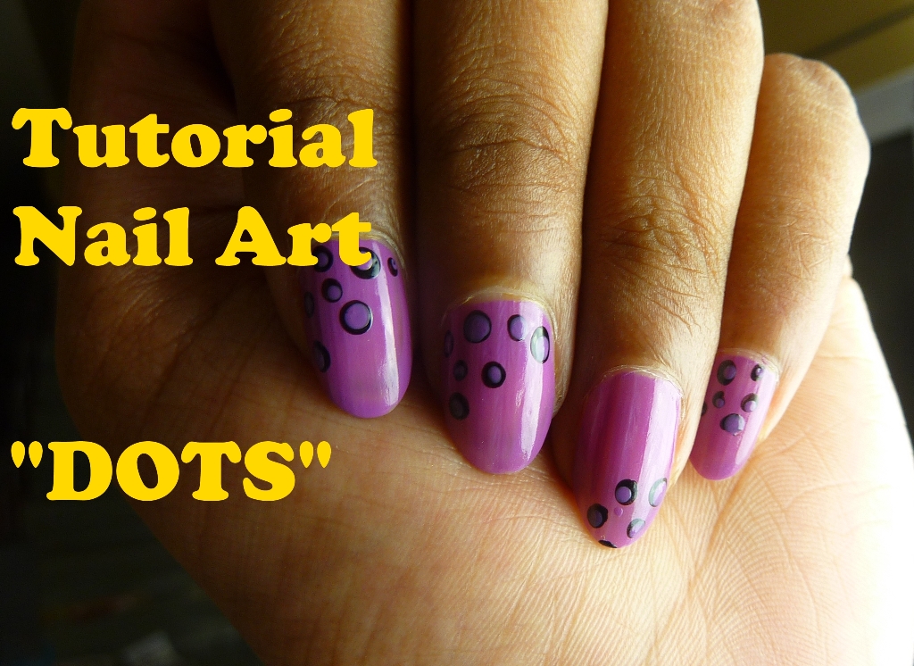 9. Two-Color Nail Art with Dots - wide 7