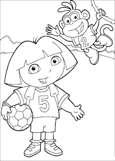  coloriage dora l'exploratrice à imprimer et colorier