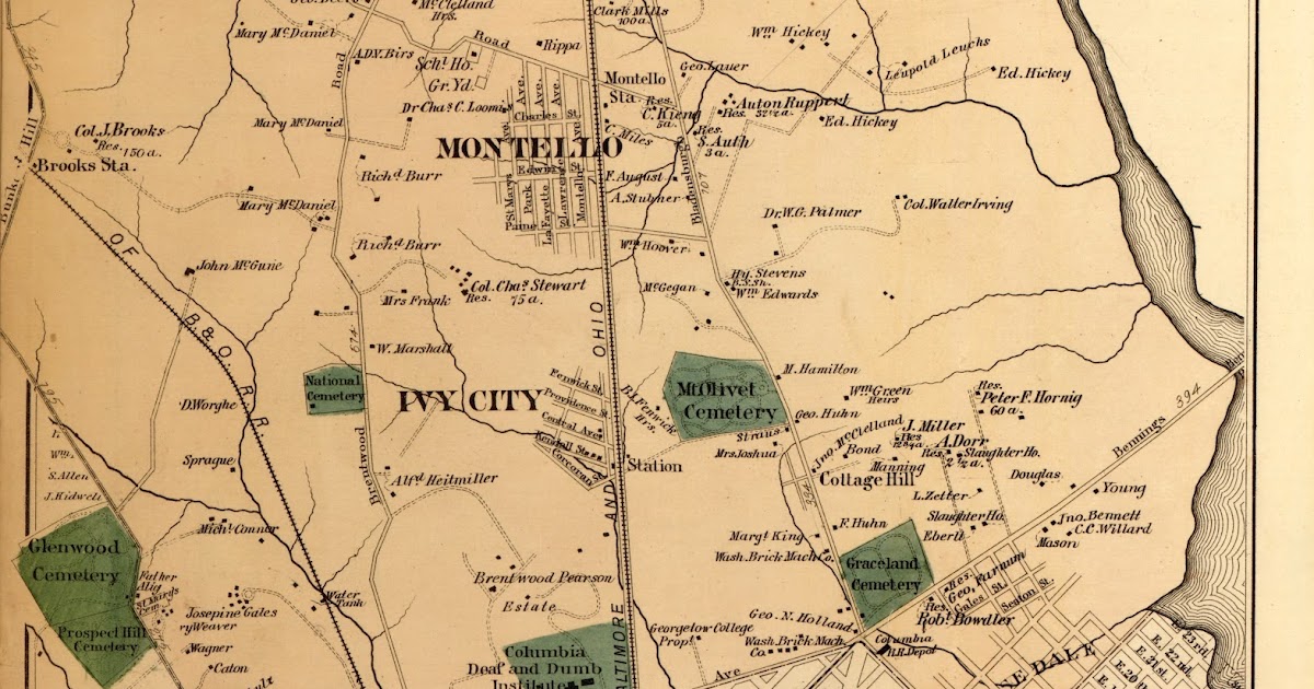 bloomingdale see 1879 DC map, which includes what would
