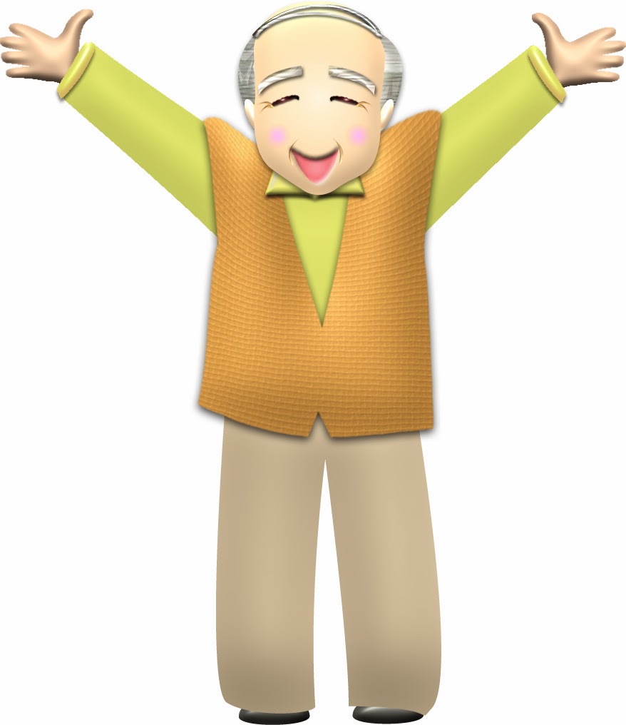 イラスト無料ddbank新着更新情報 無料イラストの初up 子供 大人 高齢者の決めポーズ 表情の素材