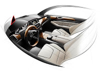 2011 Mercedes-Benz M-Class W 166 Design Sketches preliminary interior