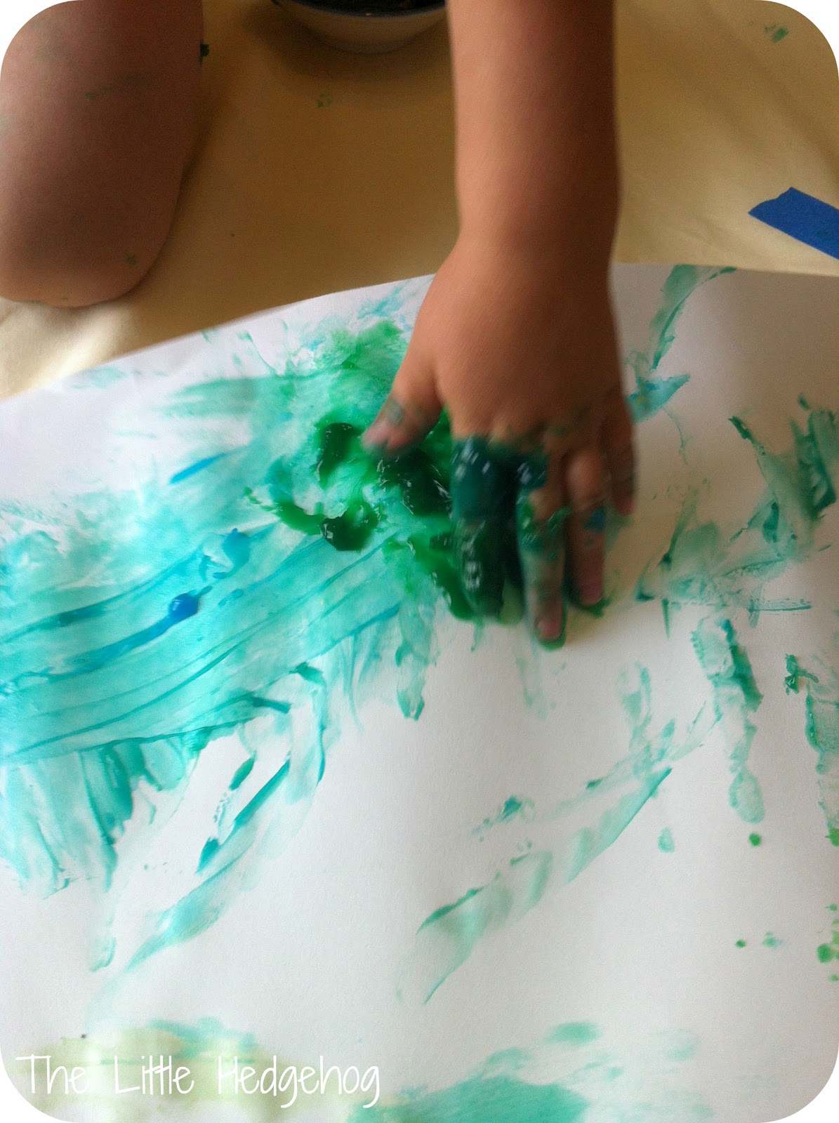 the little hedgehog Finger Painting! {+ a DIY Recipe}