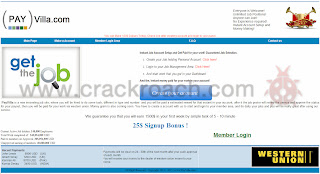 Payvilla.com Make Money Oline Referral Scam Exposed by Crackroach fake site