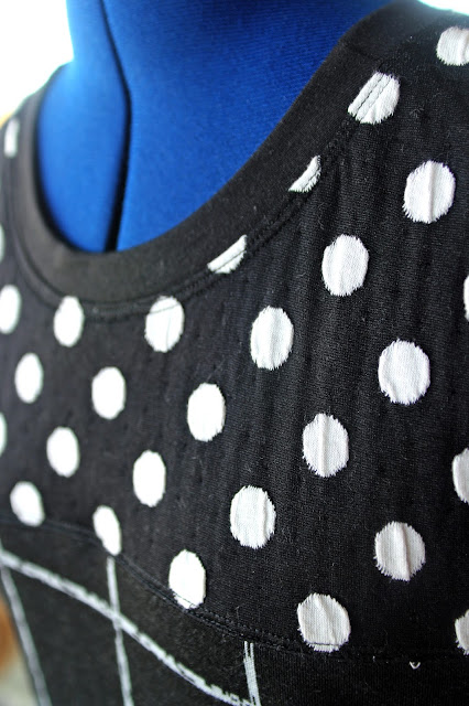 Yoke details on Marianne dress from Indie Sew